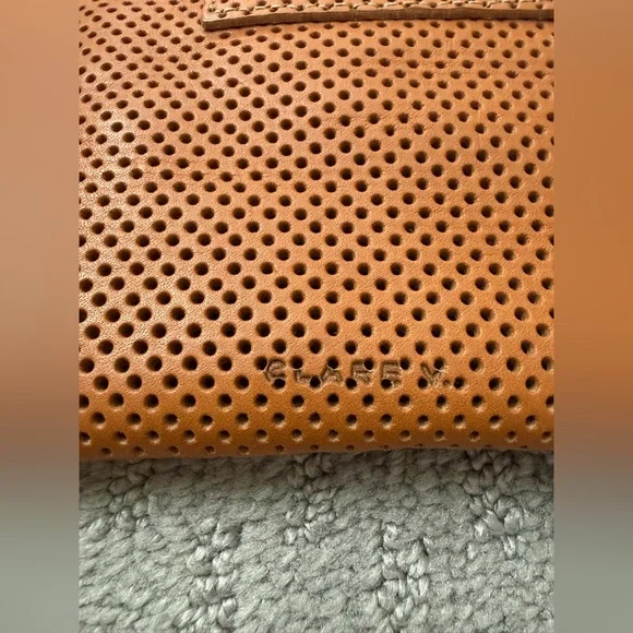 Clare V Leather Poche Cuoio Perf
